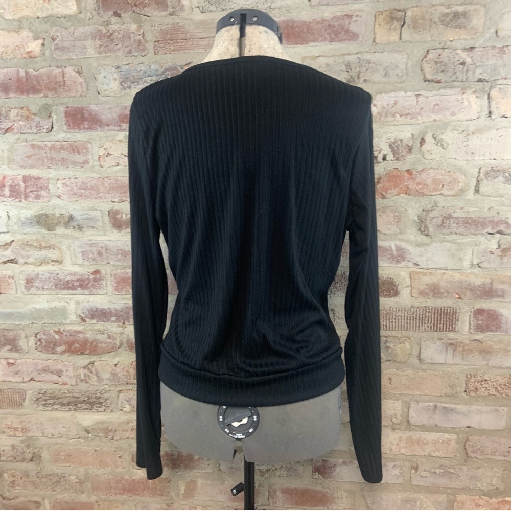 White birch wrap look long sleeve top large - Picture 4 of 7
